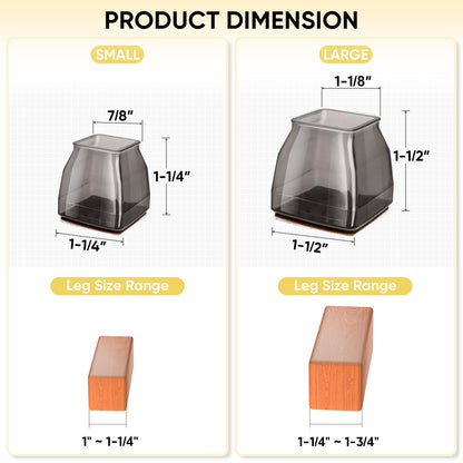 Silicone Chair Leg Floor Protectors