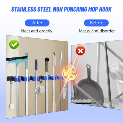 Mop Broom Holder Wall Mounted