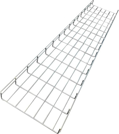 Kable Kontrol Cable Tray- 5 Feet Long - 18" Width, 4” Depth – Wire Mesh Tray Cable Management Rack Cords Organizer Cable Basket, Zinc Plated Steel NEC Approved for Network, Fiber Optic, Cabling