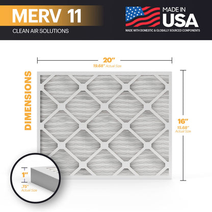 TruFilter 16x20x1 Air Filter MERV 11 (4 Count)