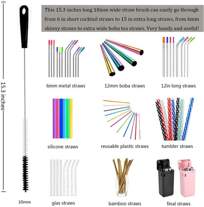 8 Pack Bottle Cleaning Brush Set