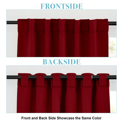 Blackout Curtains & Drapes for Bedroom 54 inches Long (2 Count)