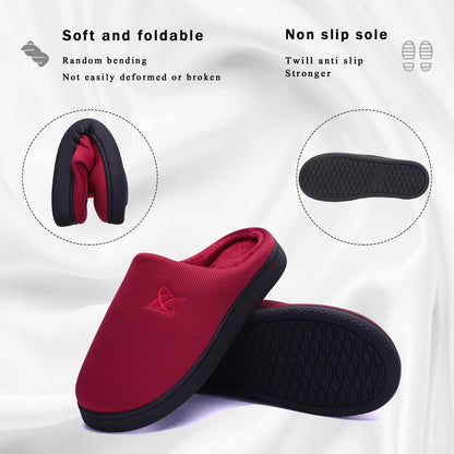 Memory Foam Cotton Slippers Couple Style Men's and Women's House Casual Shoes