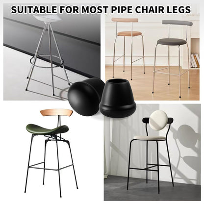 0.75 Inch Heavy Duty Rubber Chair Leg Caps (24 Count)