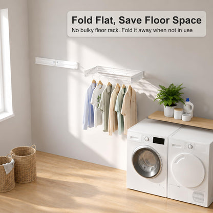 Wall Mounted Clothes Drying Rack