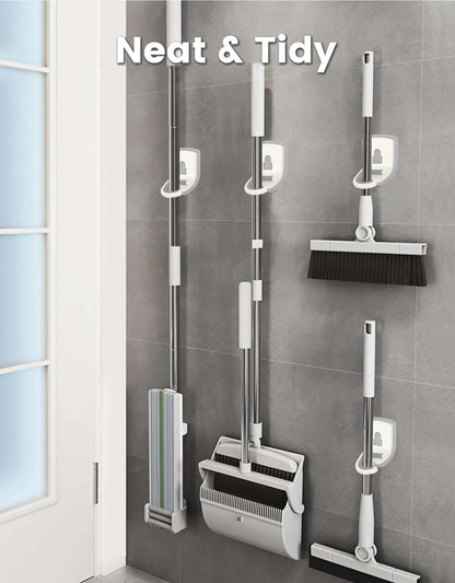 Broom Holder Wall Mount Self Adhesive (4 Count)