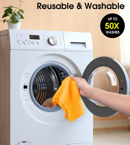 Microfiber Cleaning Cloth Roll (100 Count)
