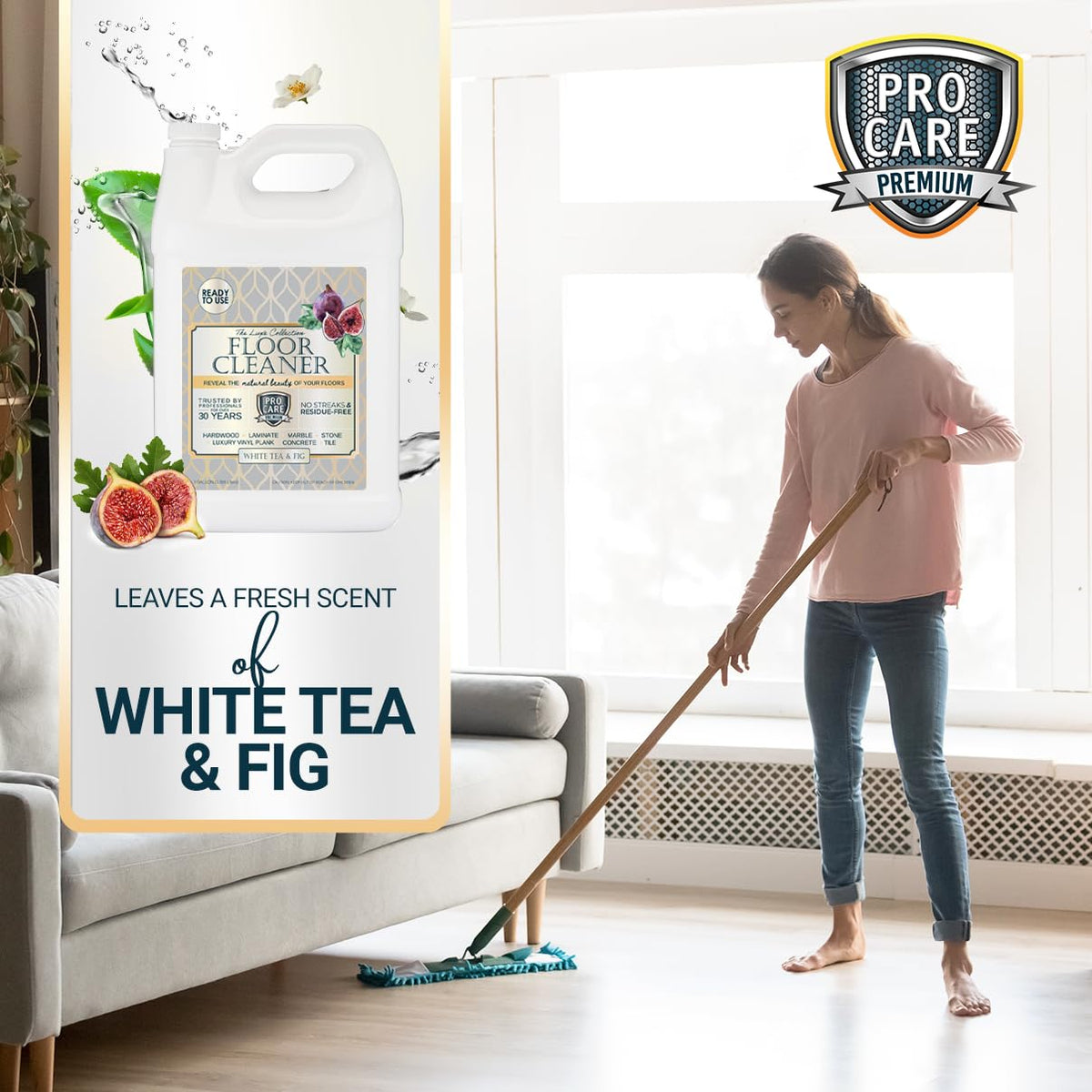 White Tea & Fig Floor Cleaner (128 Fl Oz)