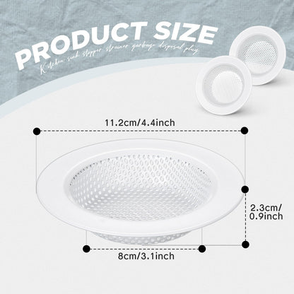 2 Pcs Kitchen Sink Drain Strainer 4.4 Inch (2 Count)