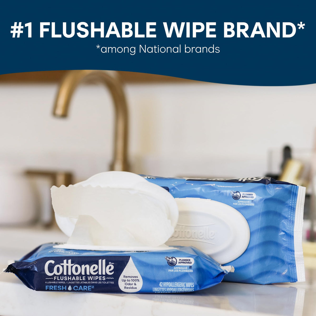 XL Flushable Wipes (90 Count)