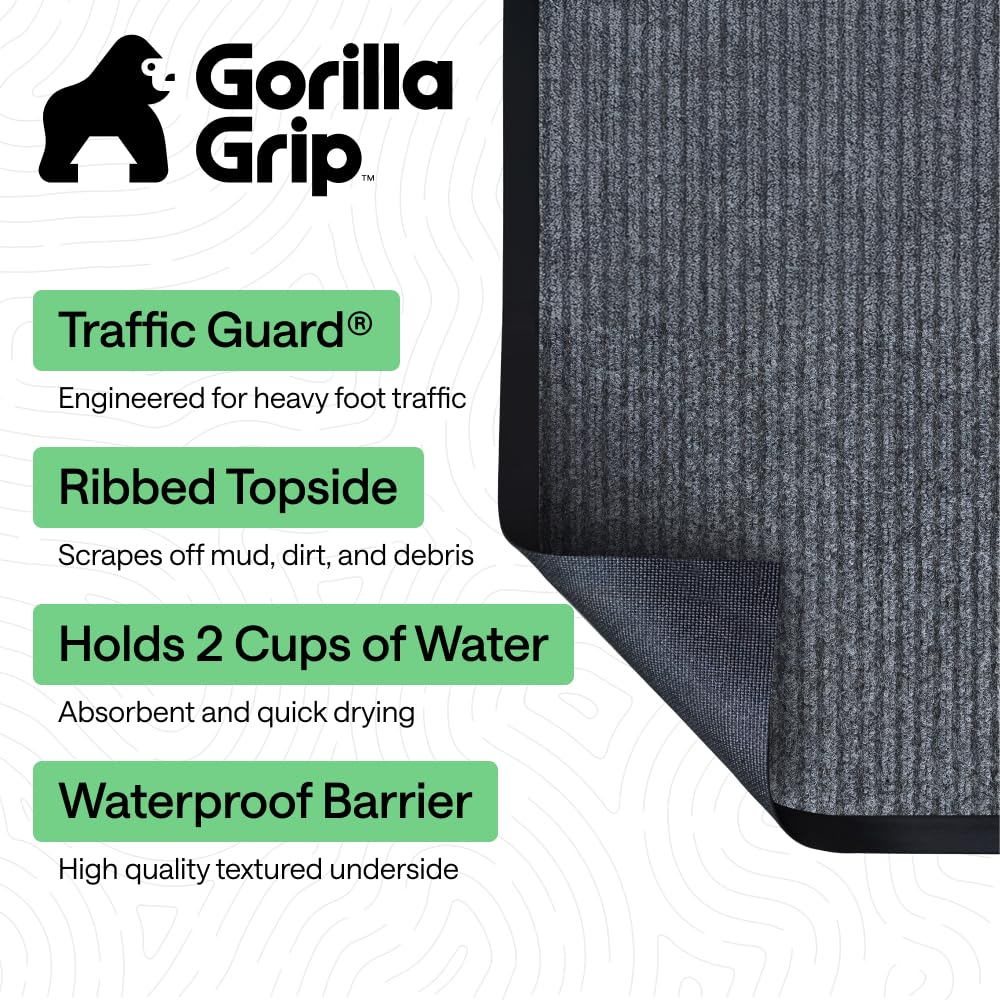 Waterproof Traffic Guard Door Mat (2 Count)
