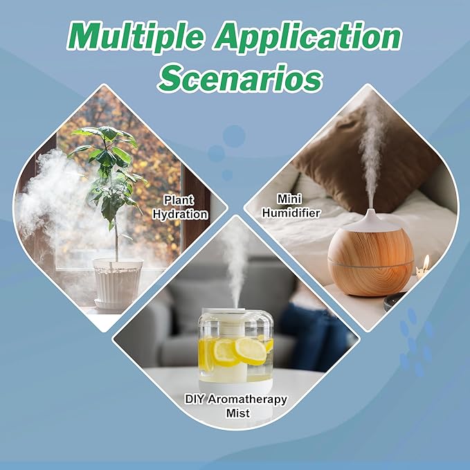 6Pcs USB Humidifier Module 5V Humidifieration Atomizer Spray Circuit Ultrasonic Humidifier Board Atomization Plate Disc Drive Board DIY Home