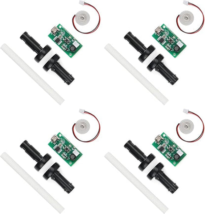 4Pcs USB Humidifier Module 5V Humidifieration Atomizer Spray Circuit Ultrasonic Humidifier Board Atomization Plate Disc Drive Board DIY Home