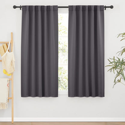 Blackout Curtains for Living Room Bedroom Nursery Office Laundry (2 Count)