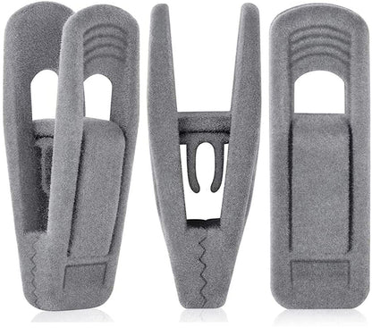 Grey Hanger Clips for Velvet Hangers (40 Count)
