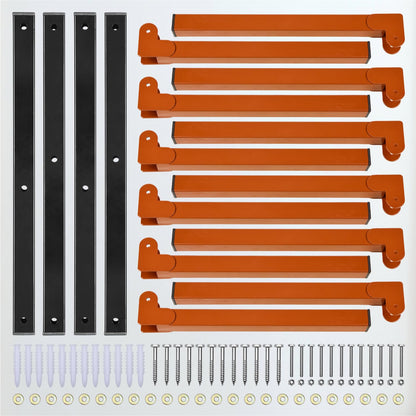 3 Level Wall Mounted Lumber Storage Rack for Garage