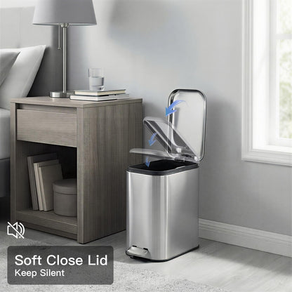 1.3 Gallon Bathroom Trash Can