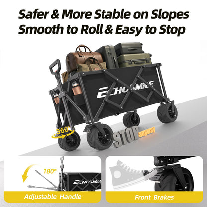 Wagons Carts Foldable Heavy Duty with 400Lbs Wt