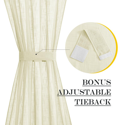 French Sheer Door Panel
