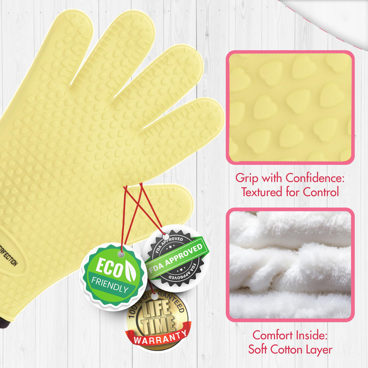 S Silicone Smoker BBQ Gloves (2 Count)