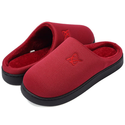 Memory Foam Cotton Slippers Couple Style Men's and Women's House Casual Shoes