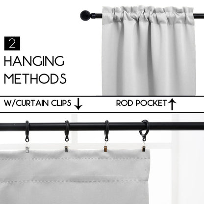 Light Grey Cafe Curtain