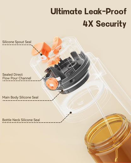 Olive Oil Sprayer & Dispenser Bottle for Cooking 17oz Dark Glass Oil Mister