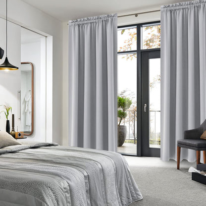 Wide Blackout Curtains for Living Room 60 x 84 Inch Long 2 Panels (2 Count)