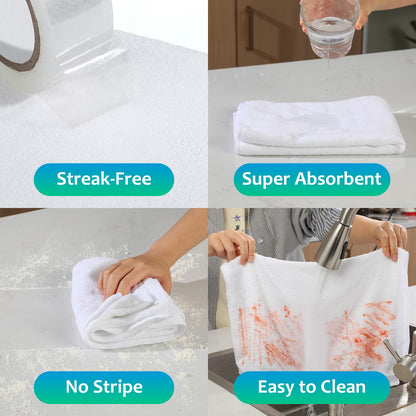 6 Pcs Extra Large Microfiber Cleaning Cloth 30" x 20" Washable Reusable Microfiber Towel Streak Free Lint Free Cloth for Cleaning Home Glass Office Window Bathrooms (6 Count)