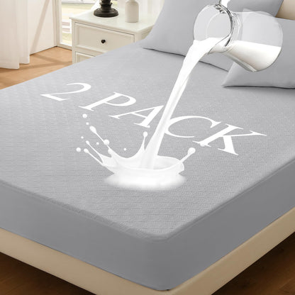 2 Pack Twin Mattress Protector Waterproof