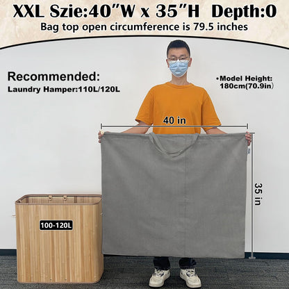 Canvas Laundry Bag 40"W x35"H