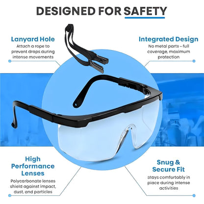 12 Pack Safety Glasses for Men & Women (12 Count)