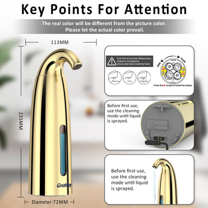 Touchless Automatic Soap Dispenser 400ml Rechargeable