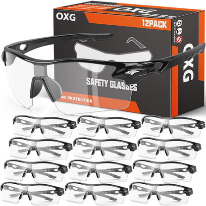 12 Pack Safety Glasses for Men Women (12 Count)