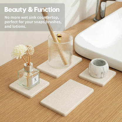 4PCS Bathroom Sink Vanity Trays (4 Count)