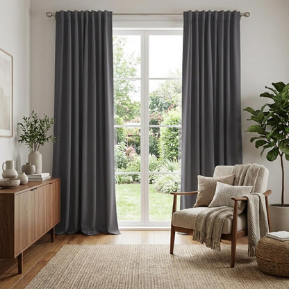Blackout Curtains for Bedroom Living Room 84 inches Long (2 Count)