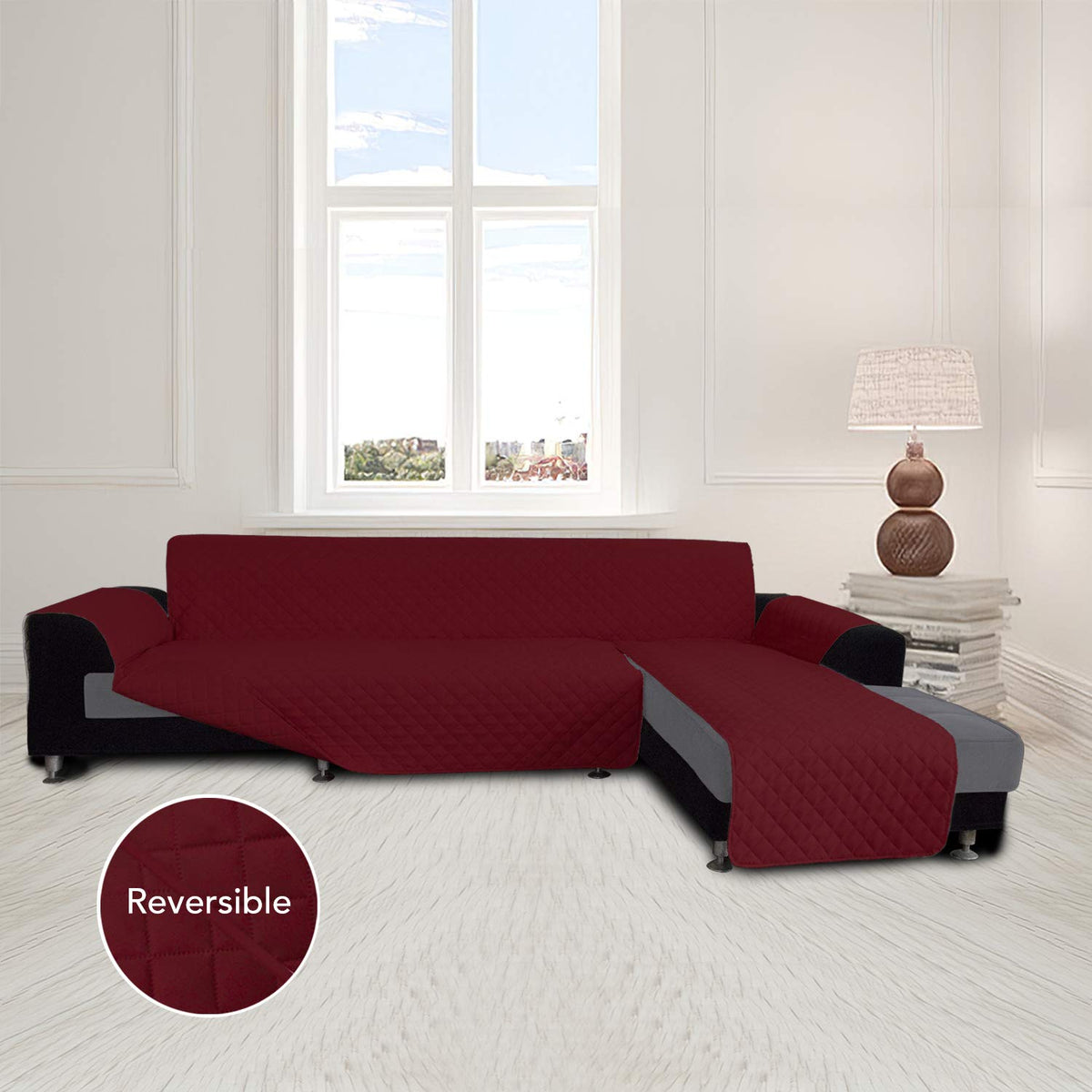 Sofa Slipcover L Shape Sofa Cover Sectional Couch Cover Furniture Protector Mat for Pets Dog Cat