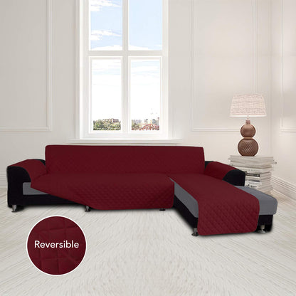 Reversible L Shape Sectional Couch Cover