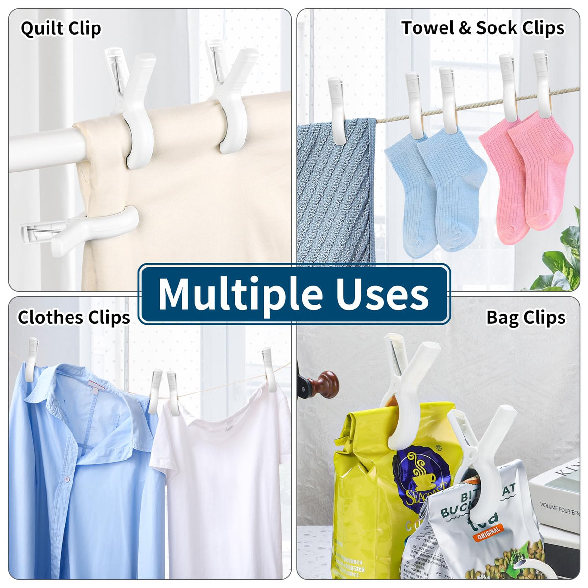 12 Pack Beach Towel Clips
