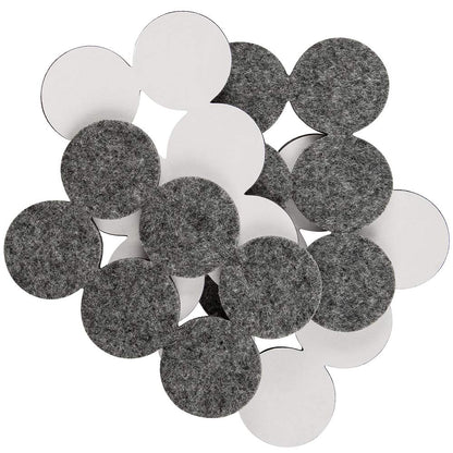 1 1 2" Round Heavy Duty Felt Furniture Pads for Effortless Moving and Surface Protection Across Hardwood (24 Count)