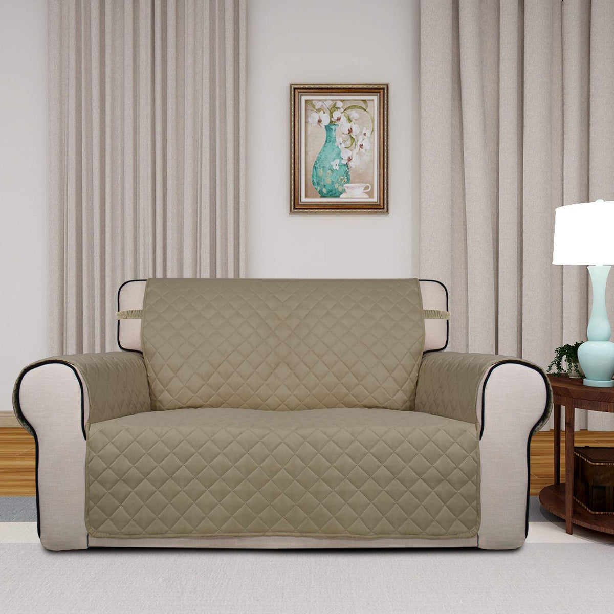 Reversible Quilted Sofa Cover