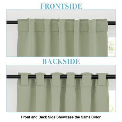Short Blackout Curtains for Small Window (2 Count)