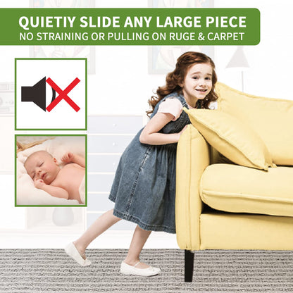 Furniture Sliders for Carpet 8 PCS (8 Count)