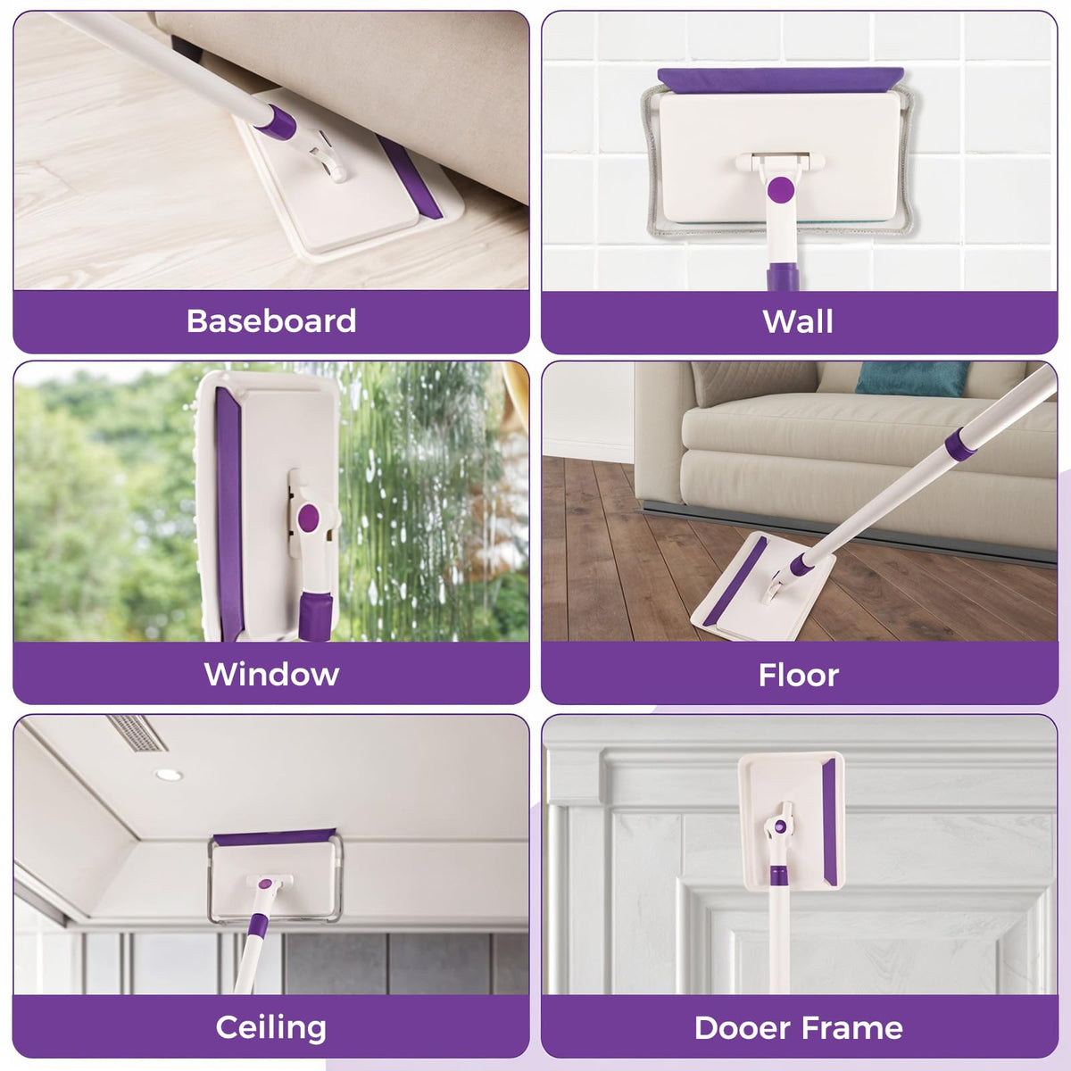 4 Pack Baseboard Cleaner Pad Refills for Wlich (4 Count)