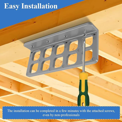25 Pcs Cable Chase-Wire Bracket Fits NMB Electrical Cord Organized Management, Cable Support Wire Bracket Holder W/Screws, NM Cable Support Organizer, Electrical Wire Dispenser 10-Hole 1-Inch Diameter
