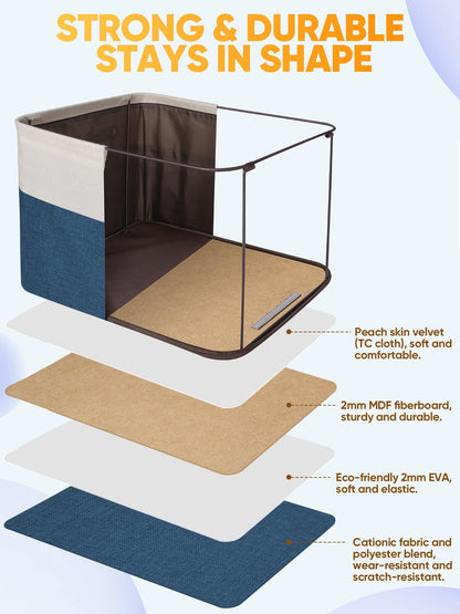 2 Pack Fabric Closet Storage Bins for Shelves (2 Count)