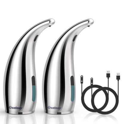 Automatic Soap Dispenser Touchless Rechargeable 10 oz 2 Pack