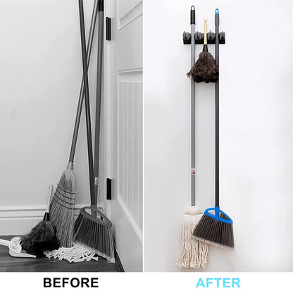 Broom and Mop Holder Wall Mount
