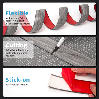 4 ft Vinyl Flat Floor Transition Strip (4 Foot)