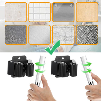 24 Pack Broom and Mop Holder Wall Mount (24 Count)